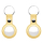 KeyBudz AirTag Keyring skórzane etui AirTag pastel yellow 2 sztuki IEOKBAT2PY - 1172156 - zdjęcie